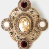 Clearance Joe Browns A Touch Of Vintage Brooch Set Gold Multi