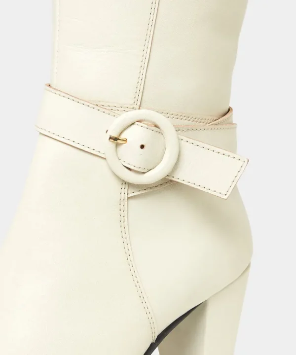 New Joe Browns About Town Tall Leather Boots Winter White
