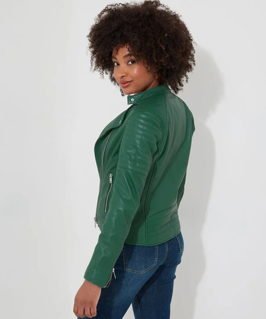all_in_the_details_leathe_2.webp Clearance Joe Browns All In The Details Leather Jacket Green