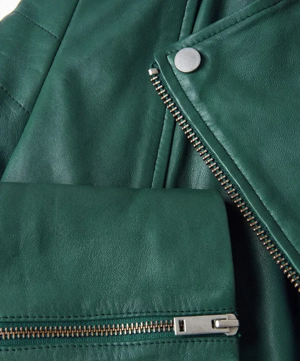 Clearance Joe Browns All In The Details Leather Jacket Green