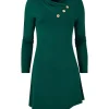 Discount Joe Browns All New Button Jersey Tunic Forest Green