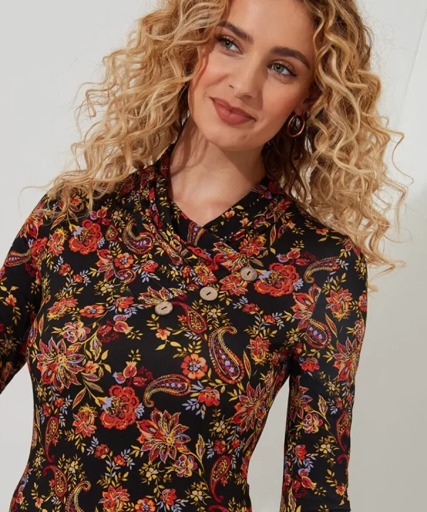 Sale Joe Browns All New Button Printed Jersey Tunic Multi