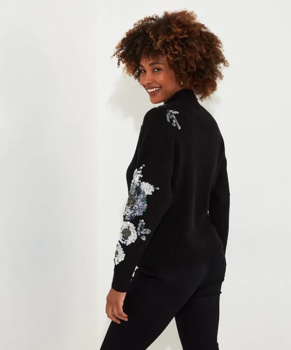 Flash Sale Joe Browns All That Shimmers Sequin Jumper Black