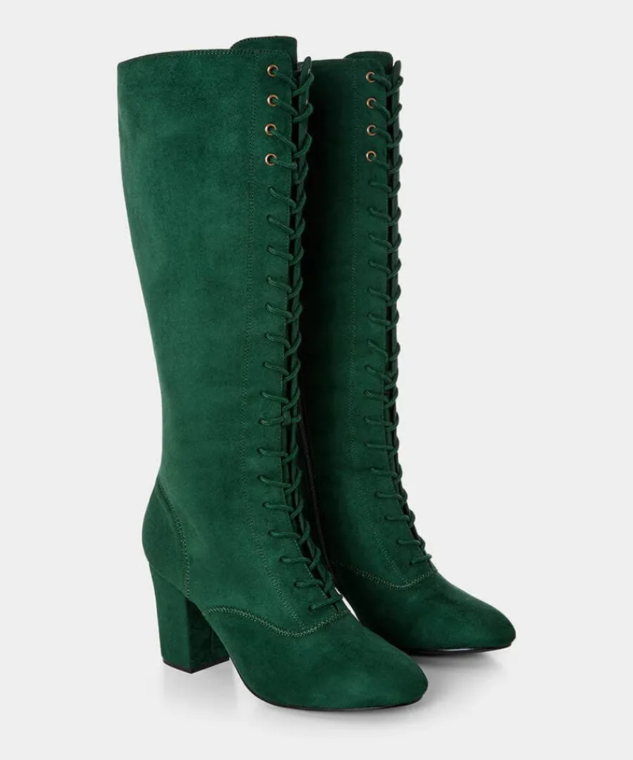 all_the_glory_lace_up_boo_2.webp Best Joe Browns All The Glory Lace Up Boots Green
