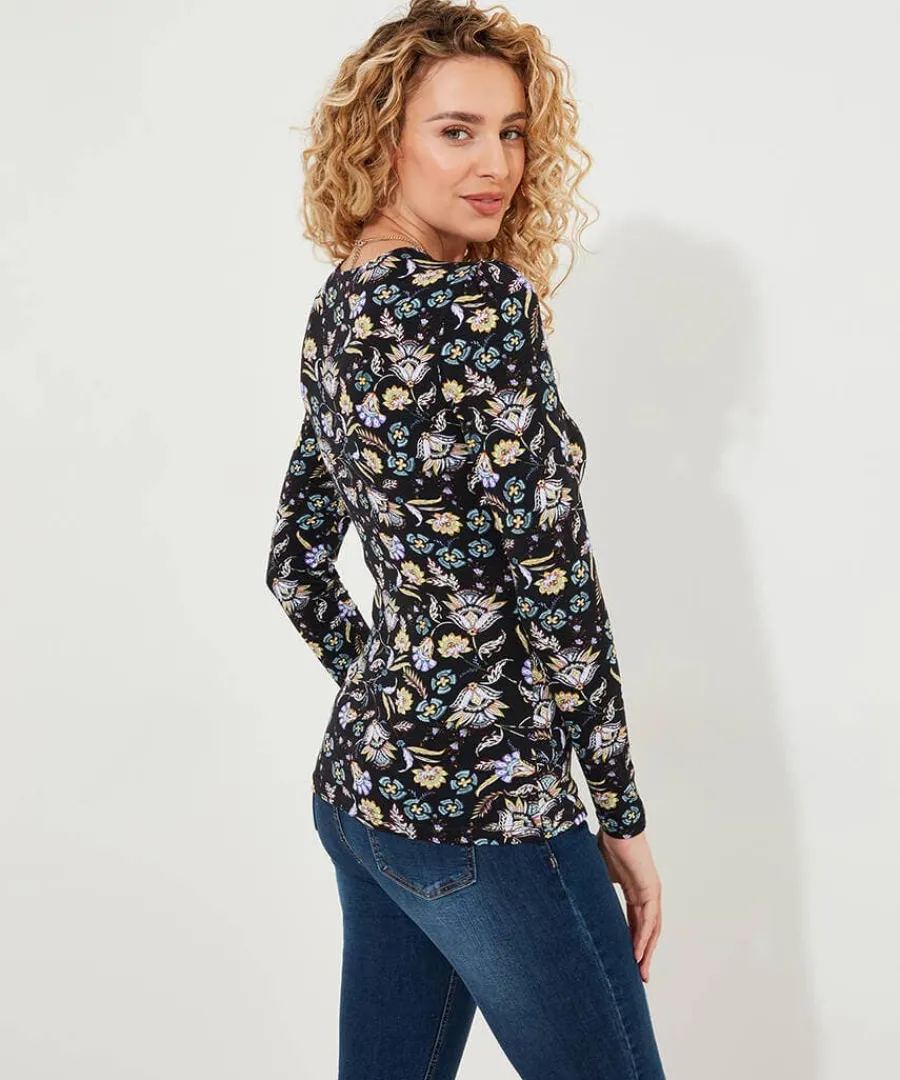 aria_jersey_wrap_top_2.webp Online Joe Browns Aria Jersey Wrap Top Black