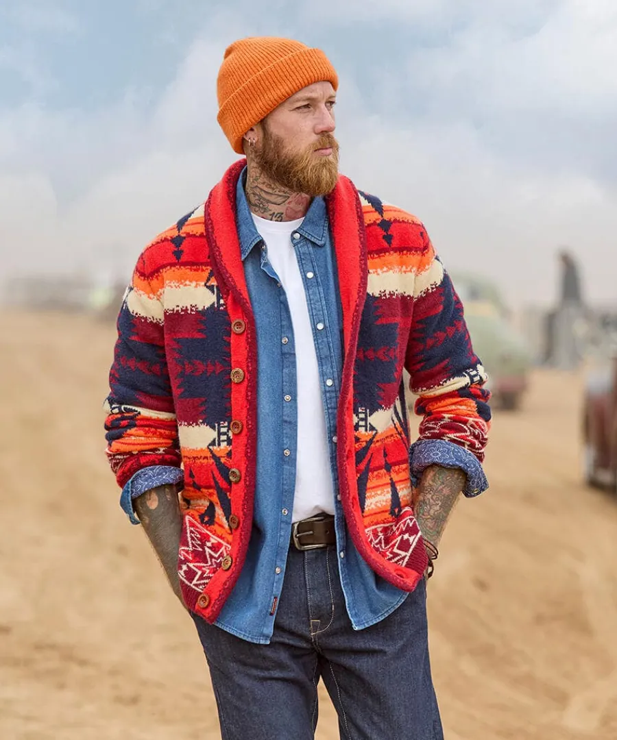 artisan_cardigan_1.webp Sale Joe Browns Artisan Cardigan Sunset