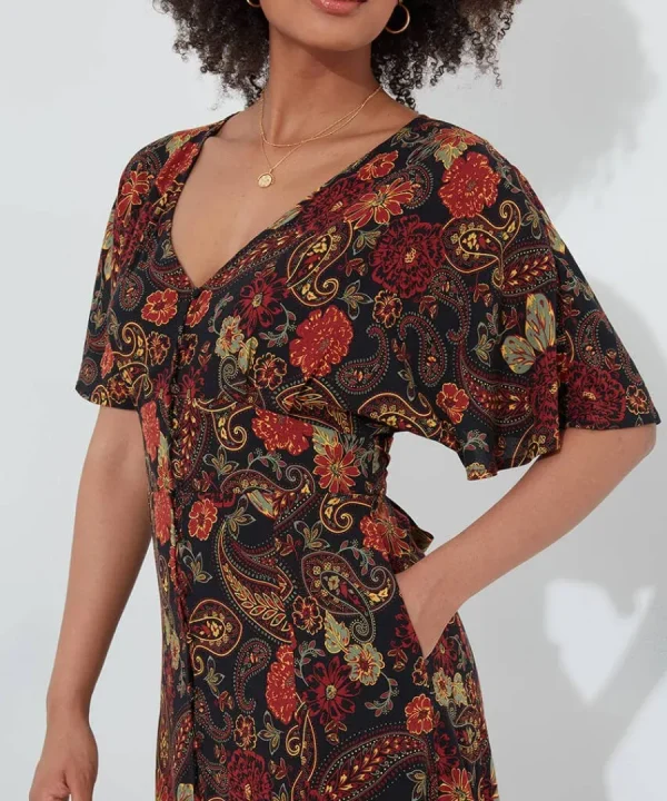 Best Sale Joe Browns Autumn Colours Dress Brown