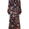 Hot Joe Browns Autumn Days Jersey Dress Navy