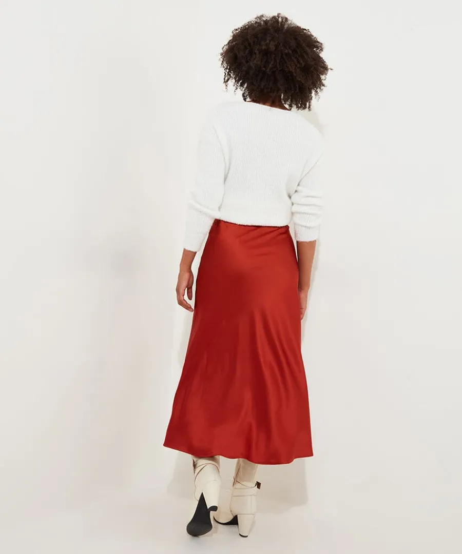 autumn_days_satin_skirt_2.webp Flash Sale Joe Browns Autumn Days Satin Skirt Rust