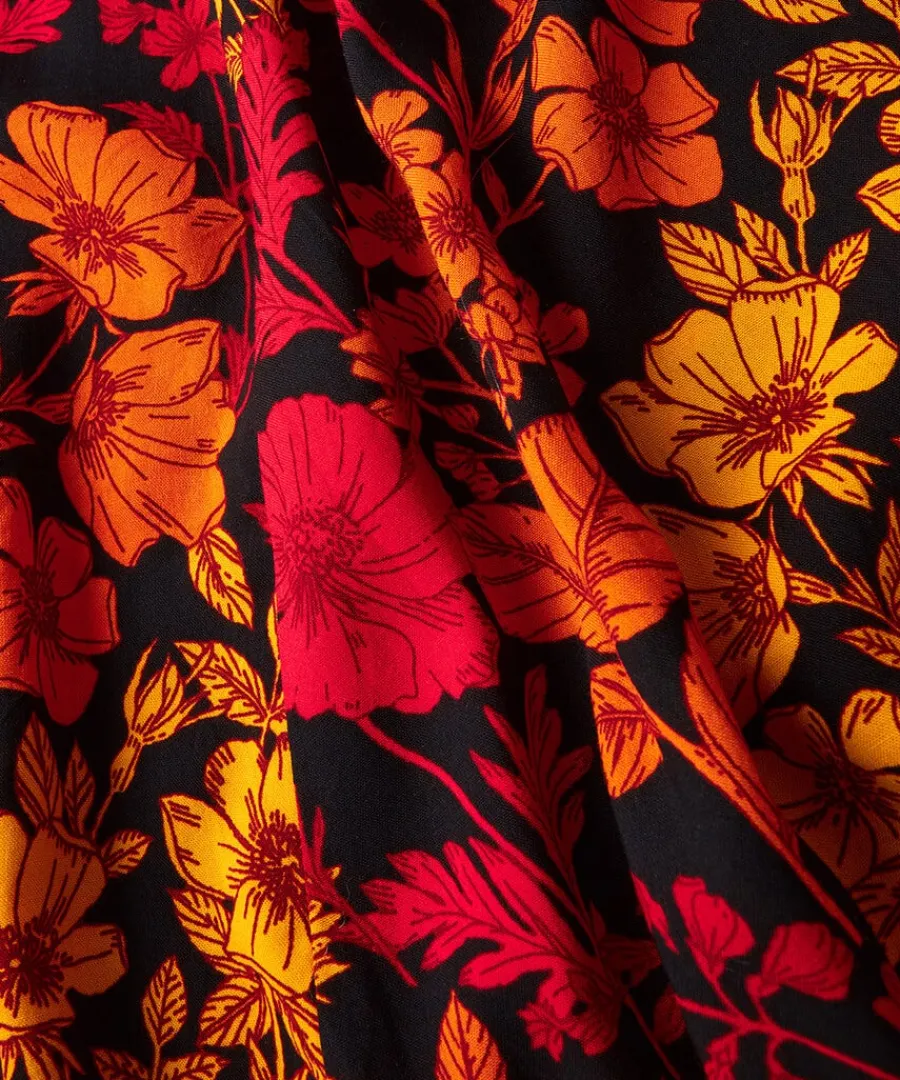 autumn_florals_skirt_4.webp Flash Sale Joe Browns Autumn Florals Skirt Black