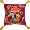Best Joe Browns Autumnal Toadstool Tapestry Cushion Ruby