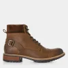 Shop Joe Browns Aviator Borg Lined Oiled Boots Dark Brown