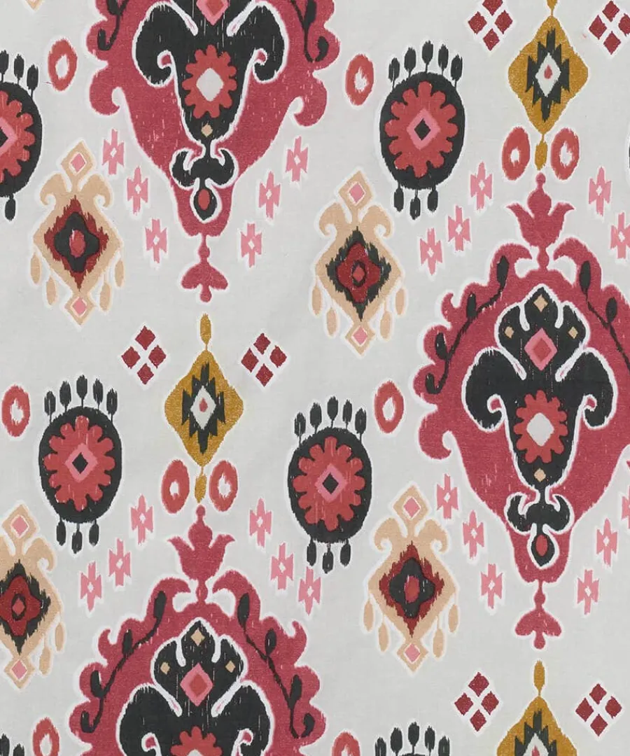 aztec_cotton_slub_reversi_3.webp New Joe Browns Aztec Cotton Slub Reversible Frill Duvet Set Amber