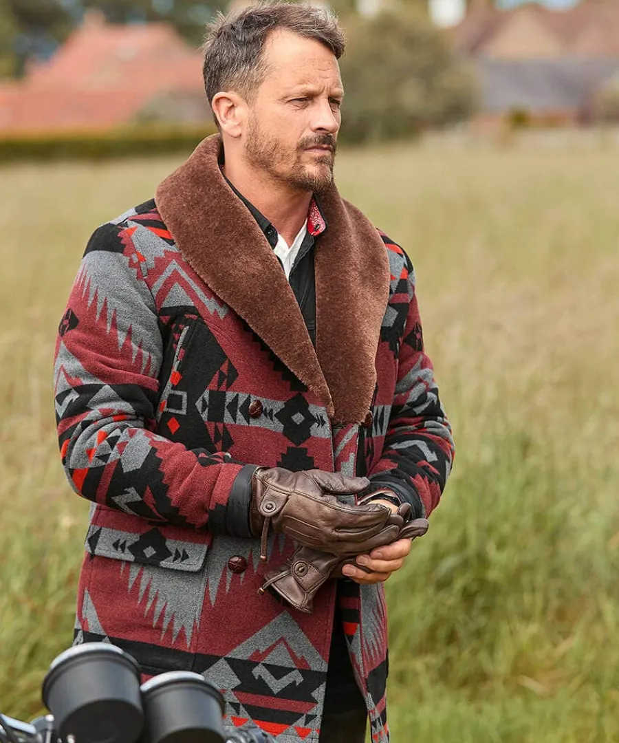 aztec_fur_collar_coat_5.webp Discount Joe Browns Aztec Fur Collar Coat Multi