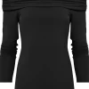 Store Joe Browns Bardot Jersey Top Black / Orange