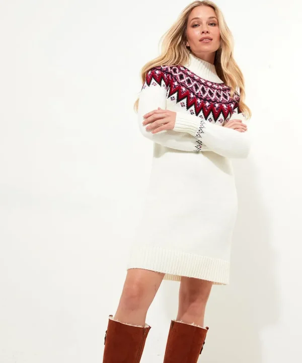 Best Sale Joe Browns Beautifully Bright Knitted Jumper Dress Cream