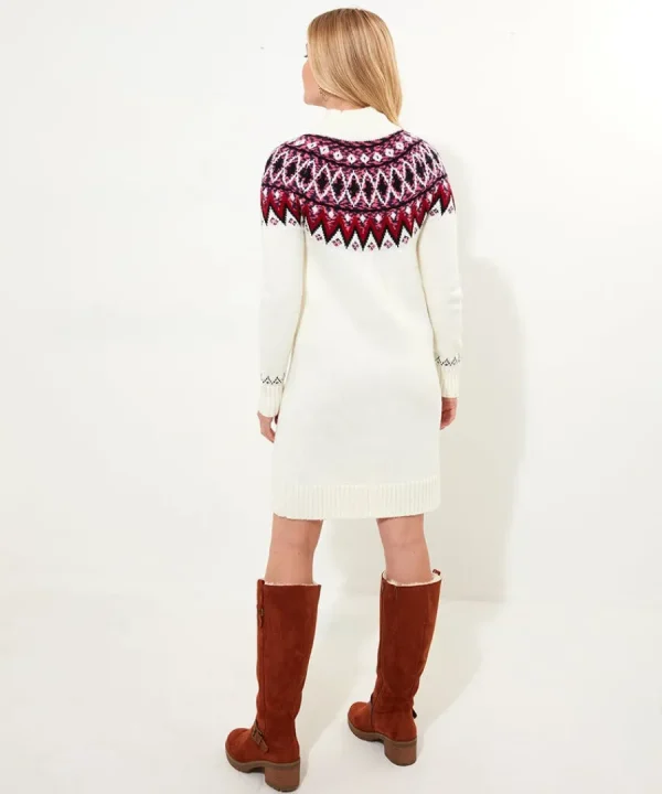 Best Sale Joe Browns Beautifully Bright Knitted Jumper Dress Cream