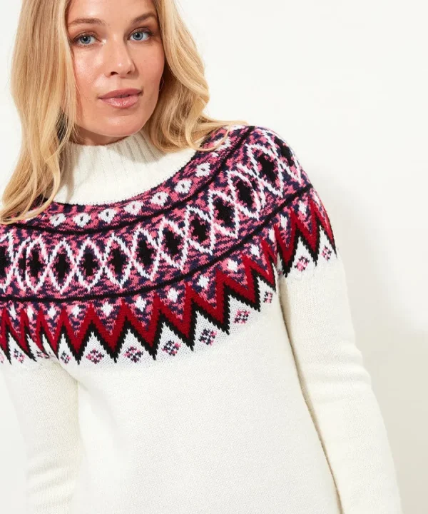Best Sale Joe Browns Beautifully Bright Knitted Jumper Dress Cream