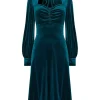 Flash Sale Joe Browns Betsy Velour Dress Teal