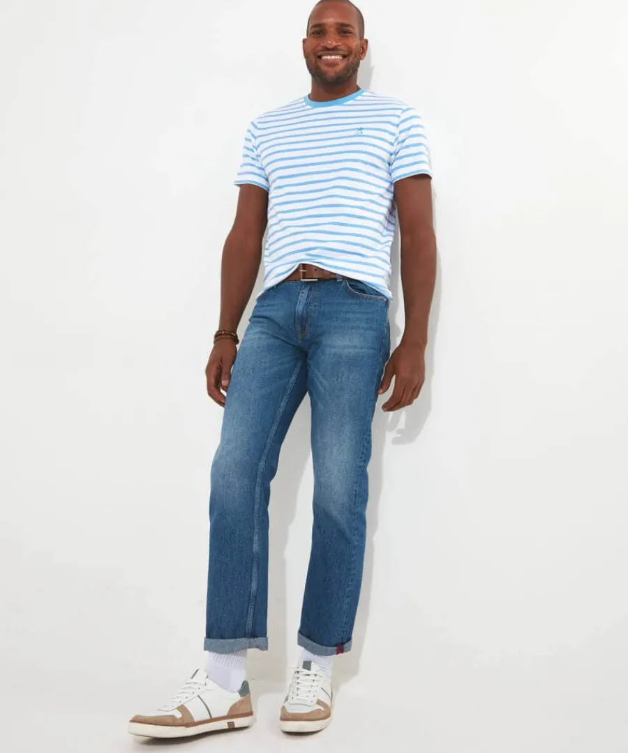 beyond_basic_stripe_tee_1.webp Cheap Joe Browns Beyond Basic Stripe Tee Pale Blue / Navy/ White / Red / White/Purple