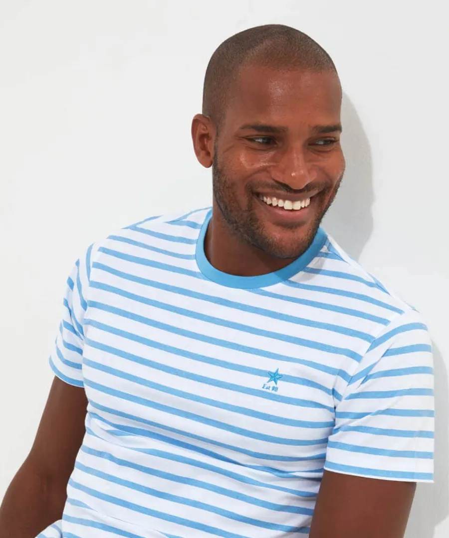 beyond_basic_stripe_tee_3.webp Cheap Joe Browns Beyond Basic Stripe Tee Pale Blue / Navy/ White / Red / White/Purple