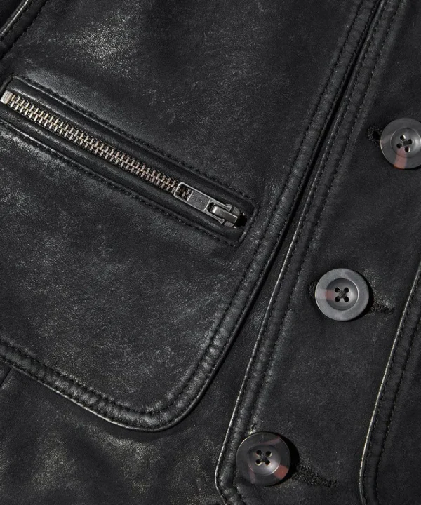 Sale Joe Browns Leather Waistcoat Black