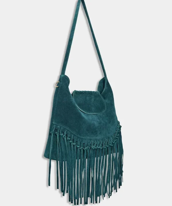 Sale Joe Browns Blissful Boho Suede Bag Teal