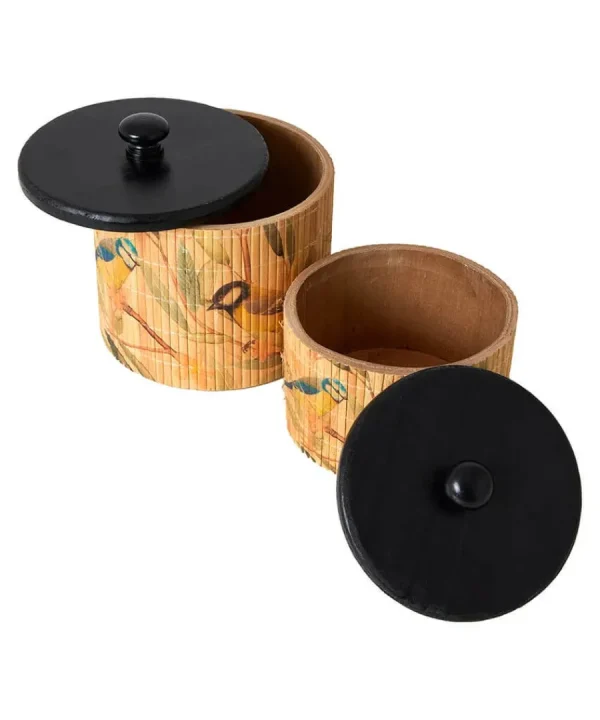 Online Joe Browns Blissful British Birds Bamboo Storage Jars Brown
