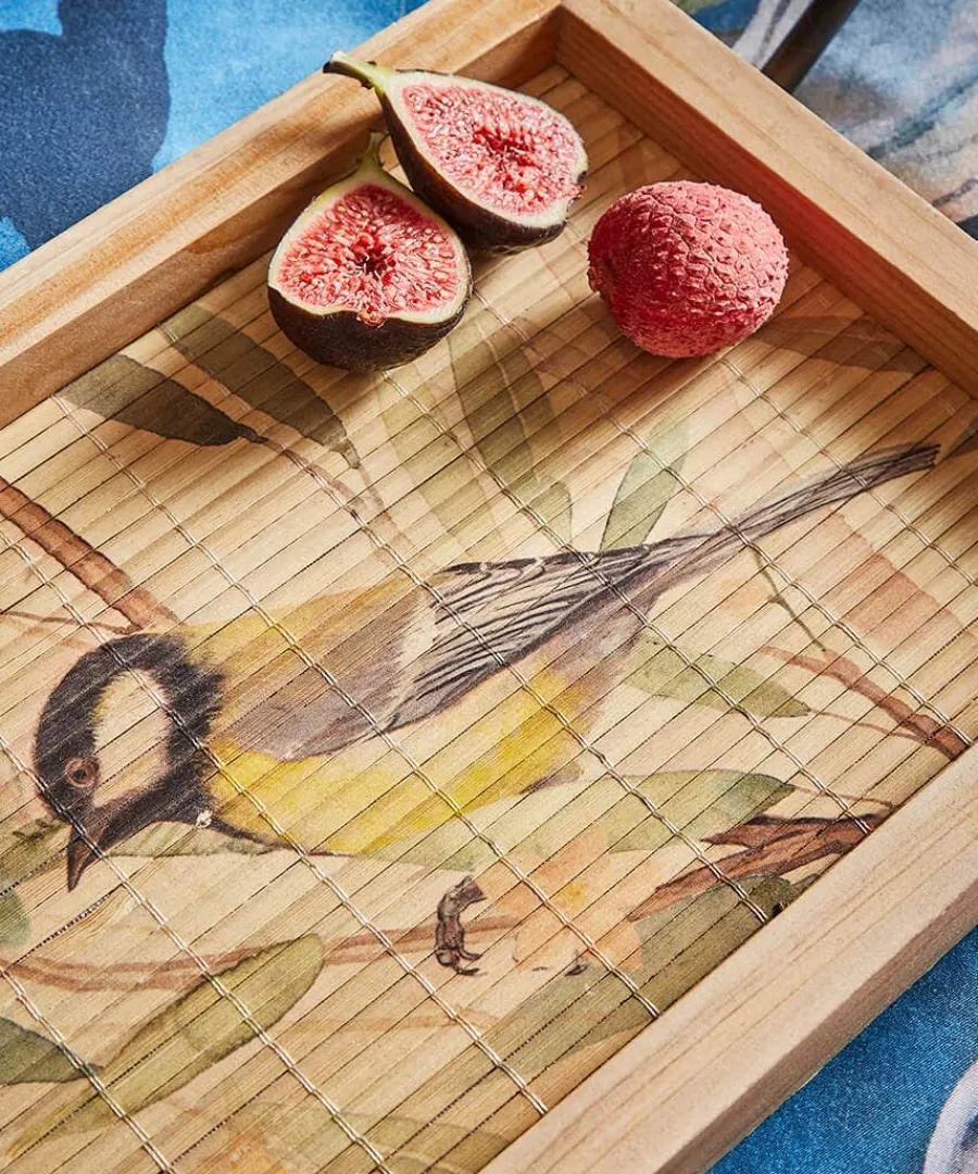 blissful_british_birds_ba_3.webp Flash Sale Joe Browns Blissful British Birds Bamboo Tray Brown
