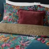Discount Joe Browns Savanna Leopard Florals Cotton Slub Reversible Duvet Set Blue