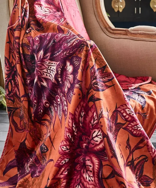 Store Joe Browns Bohemian Bloom Reversible Throw Orange