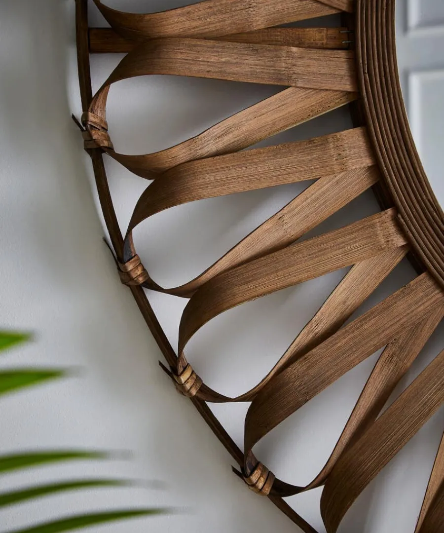 boho_bamboo_wall_mirror_1.webp Flash Sale Joe Browns Boho Bamboo Wall Mirror Natural