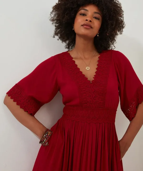 Flash Sale Joe Browns Boho Days Dress Berry / Black