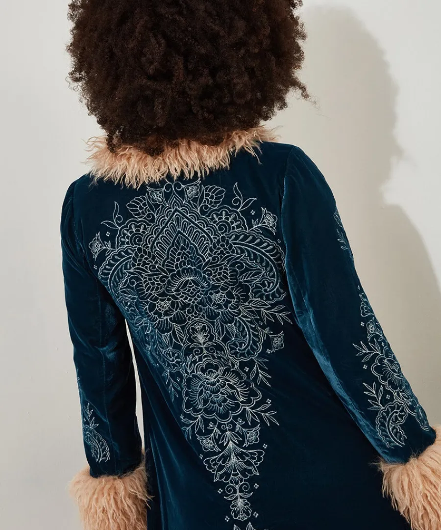 boho_girl_embroidered_bou_6.webp Discount Joe Browns Boho Girl Embroidered Boutique Coat Teal