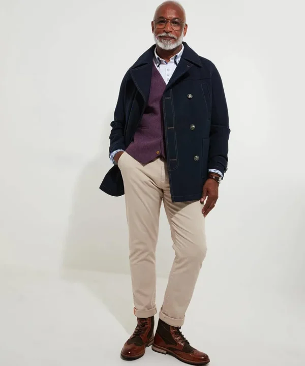Flash Sale Joe Browns Border Pea Coat Navy