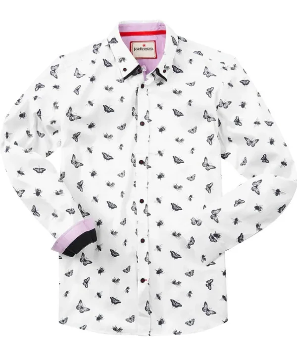 Fashion Joe Browns Butterfly And Bee Shirt White