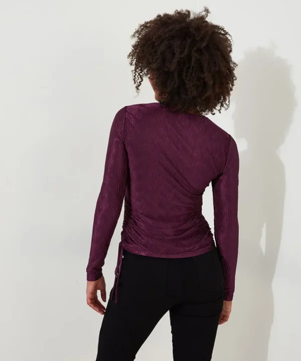Flash Sale Joe Browns Callie High Neck Top Plum