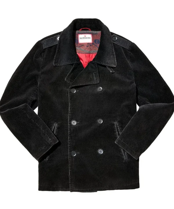 Shop Joe Browns Carefree Cord Coat Grey / Black