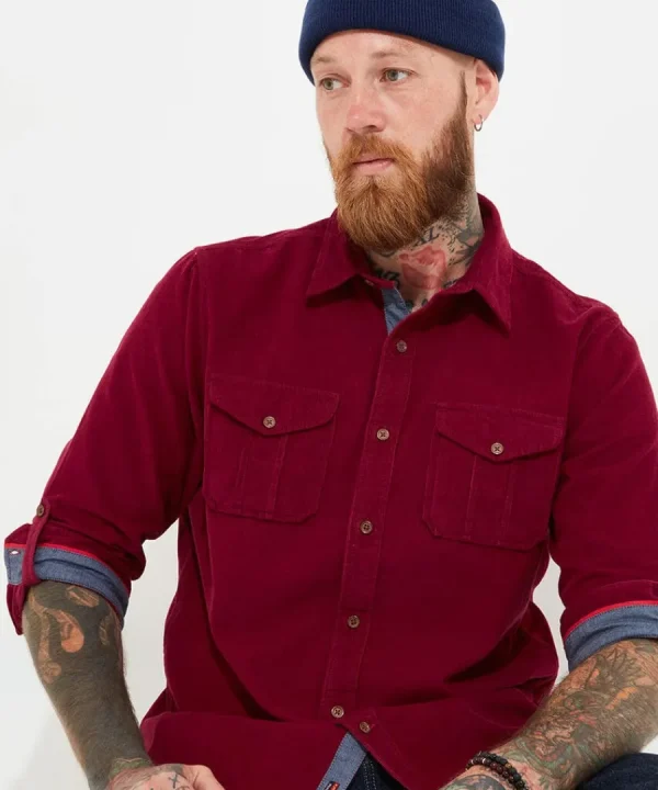 Outlet Joe Browns Carefree Cord Shirt Port