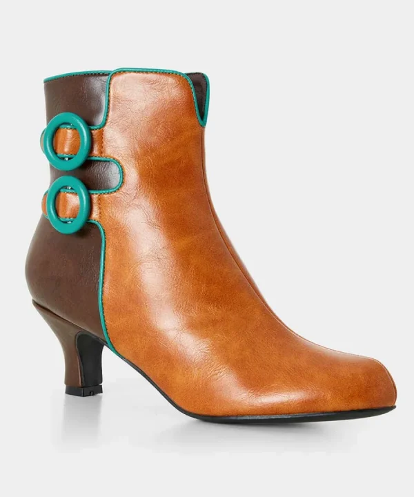 Store Joe Browns Carnaby Buckle Trim Boots Tan Multi