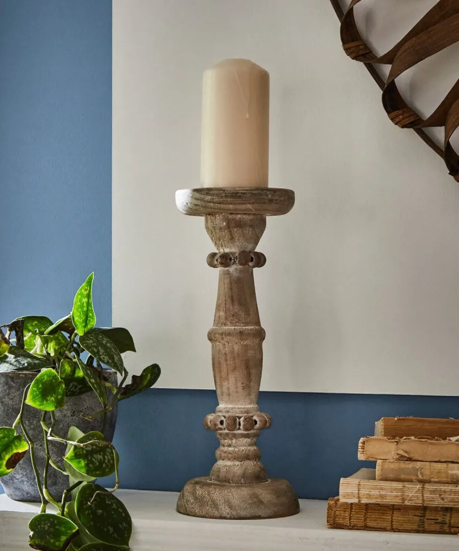 charming_beaded_candle_ho_1.webp Best Sale Joe Browns Charming Beaded Candle Holder Beige