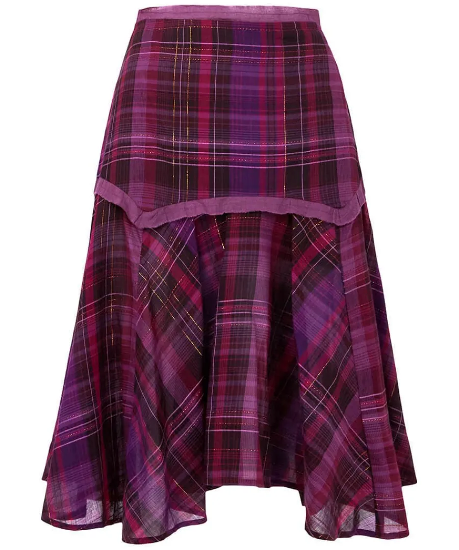 charming_check_skirt_0.webp Hot Joe Browns Charming Check Skirt Purple