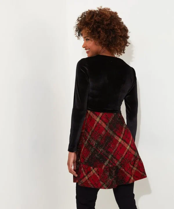 Flash Sale Joe Browns Charming Check Tunic Red