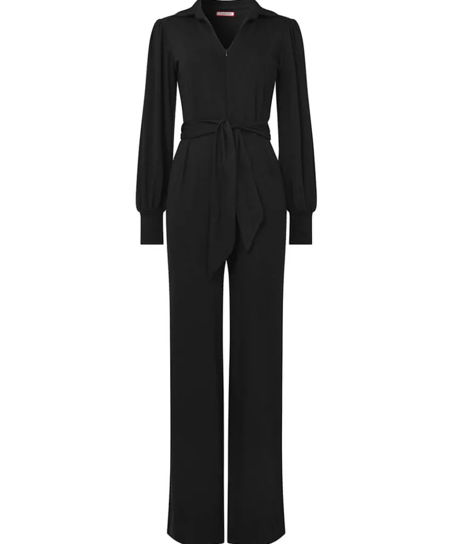 charming_zipped_jumpsuit_0.webp Fashion Joe Browns Charming Zipped Jumpsuit Black / Blue