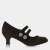 Fashion Joe Browns Check Me Out Dainty Mary Janes Black
