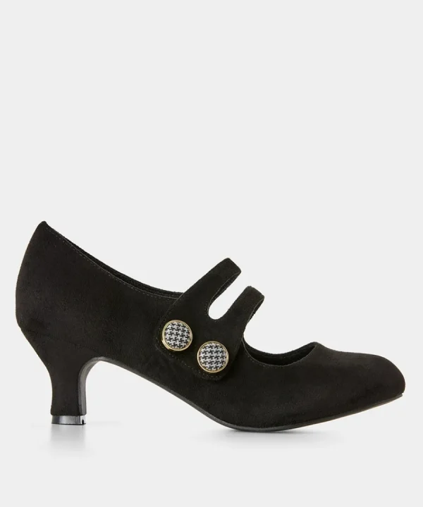 Fashion Joe Browns Check Me Out Dainty Mary Janes Black
