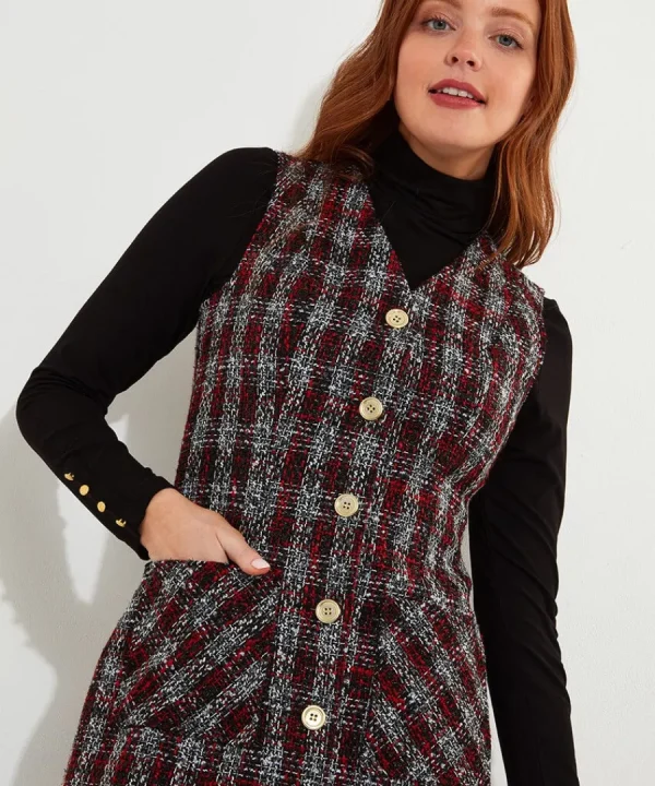 Cheap Joe Browns Check Pinafore Dress Multi