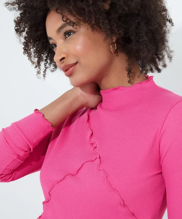 Online Joe Browns Chrissie Jersey Top Pink / Cream