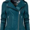 Online Joe Browns Classic Leather Biker Jacket Blue