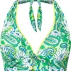 Shop Joe Browns Coconut Bay Bikini Top Green Multi